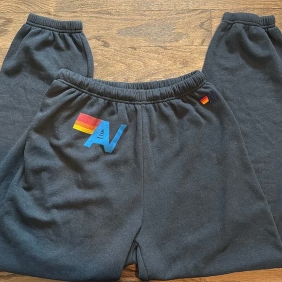 NWOT Aviator Nation Logo Sweatpants Joggers Size XL - Picture 2 of 6